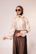 Ruffled Bow Collar Blouse