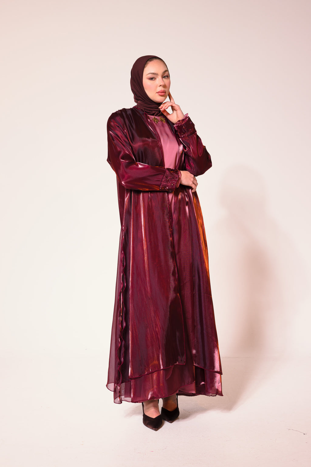 Burgundy Anaïs Abaya