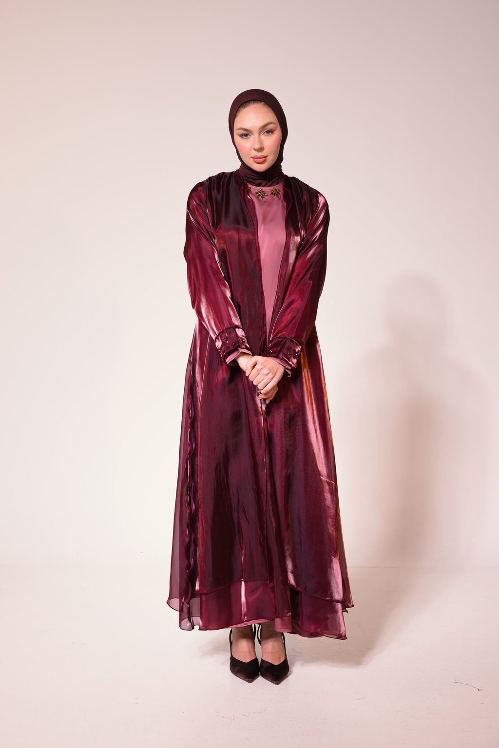 Burgundy Anaïs Abaya