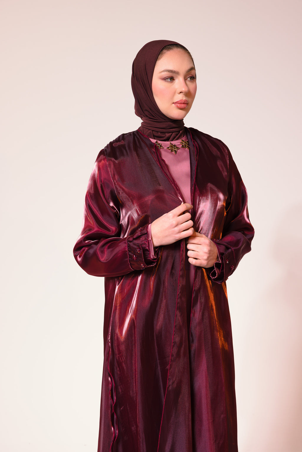 Burgundy Anaïs Abaya